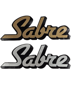Flat Sabre Decal With Flake