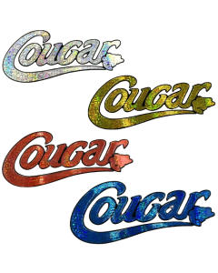 Holographic Cougar Decal Old Style