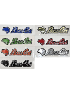 MEDIUM Domed BassCat Logo Decal