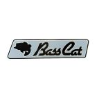 Flat Bass Cat Decal  Silver  2" Decal for 3" Trailer