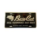 Bass Cat Metal License Plate
