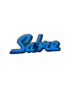 Sabre Domed Decal   Blue