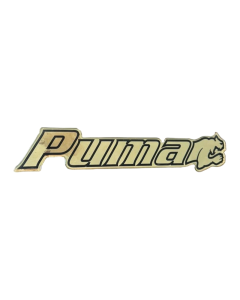 Puma FTD Domed Decal   Gold