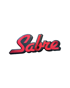 Sabre Domed Decal   Red