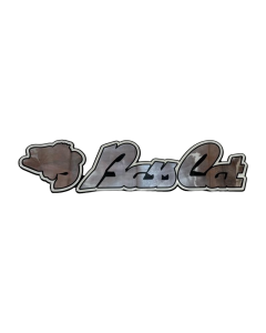 Domed Bass Cat Trailer Decal    Silver