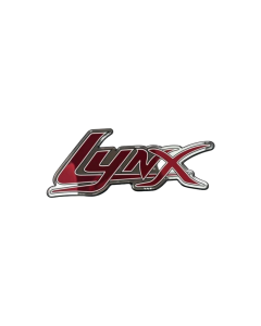 Lynx Domed Decal Red