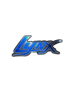 Lynx Domed Decal Blue