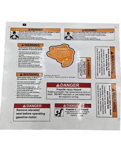 DEC-O BC BOAT WARNING LABEL SHEET