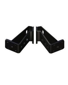 POWER POLE DUAL BRACED BRACKET SET, S-8-6, BLACK