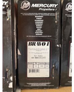 MERCURY BRAVO I, 22 PITCH, 4 BLADE, SS PROP