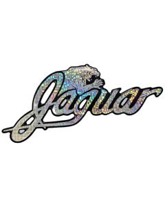 Vintage Jaguar Decal SILVER HOLO