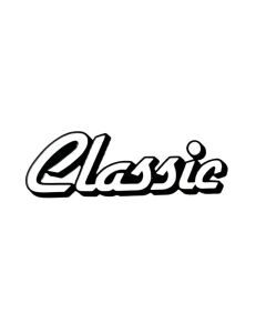 Classic Decal    Black