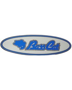 Bass Cat Oval Carpet Decals    Blue