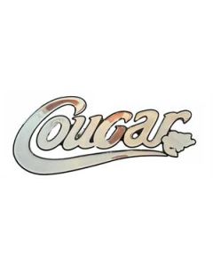 Cougar Domed Decals   Silver