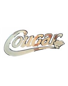 Cougar Domed Decals   Gold