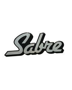 Sabre Domed Decal   Silver