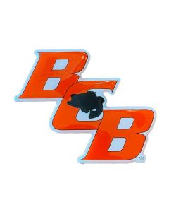 Vertical Domed BCB Decal  Rage Red(orange)