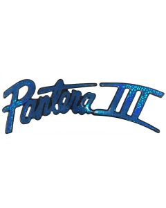 Vintage Blue Pantera III Decal