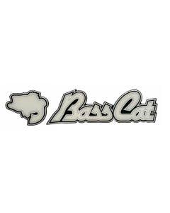 Domed Bass Cat Decal Grey 16.475 X 3.94