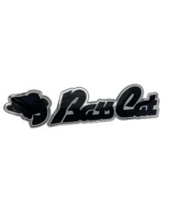 Domed Bass Cat Trailer Decal    Black