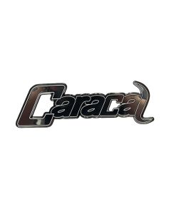 Caracal Domed Decal Silver