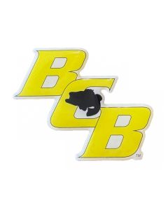 Vertical Domed BCB Decal  Yellow