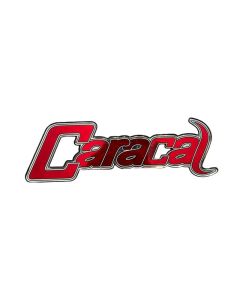 Caracal Domed Decal  Red