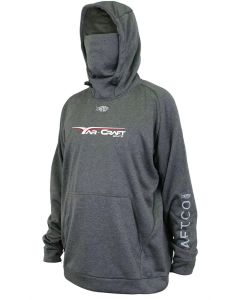 Yar-Craft AFTCO Reaper Fleece Hoodie Grey with White Logo